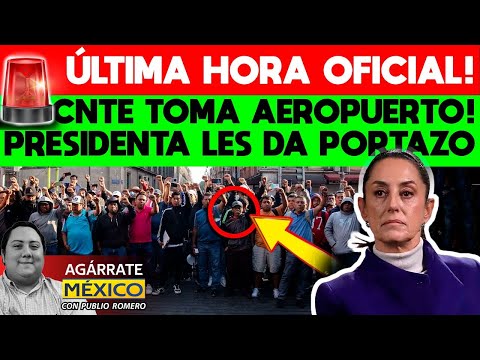 VIERNES CAOS! CORDINADORA TOMA AEROPUERTO. PRESIDENTA SE LEVANTA DE LA MESA. NO NEGOCIARÁ CHANTAJES
