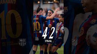 BAR 4-2 ATM || Muchas bajas y remontada #fcbarcelona #futfem #fcbfemeni #LigaF