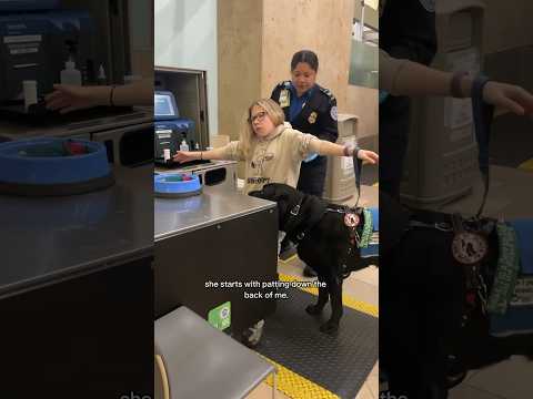 #TSA #Travel #Airport #Airplane #Disabled #Viral #ServiceDog #Dog #Disability #Activism #Prosthesis