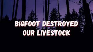 BIGFOOT DESTROYED OUR LIVESTOCK