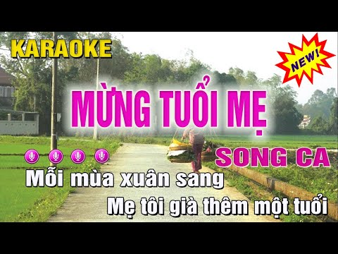 Mừng Tuổi Mẹ Karaoke Song Ca (Em) Nhạc Sống Trung Hiếu