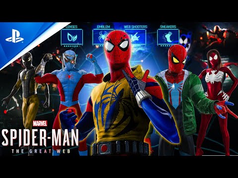 Spider-Man: The Great Web - Character Customization Gameplay | Spider-Verse Concept (Mods)