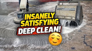 EXTREM FLOOR MAKEOVER! // Years of grease and grime gone! 