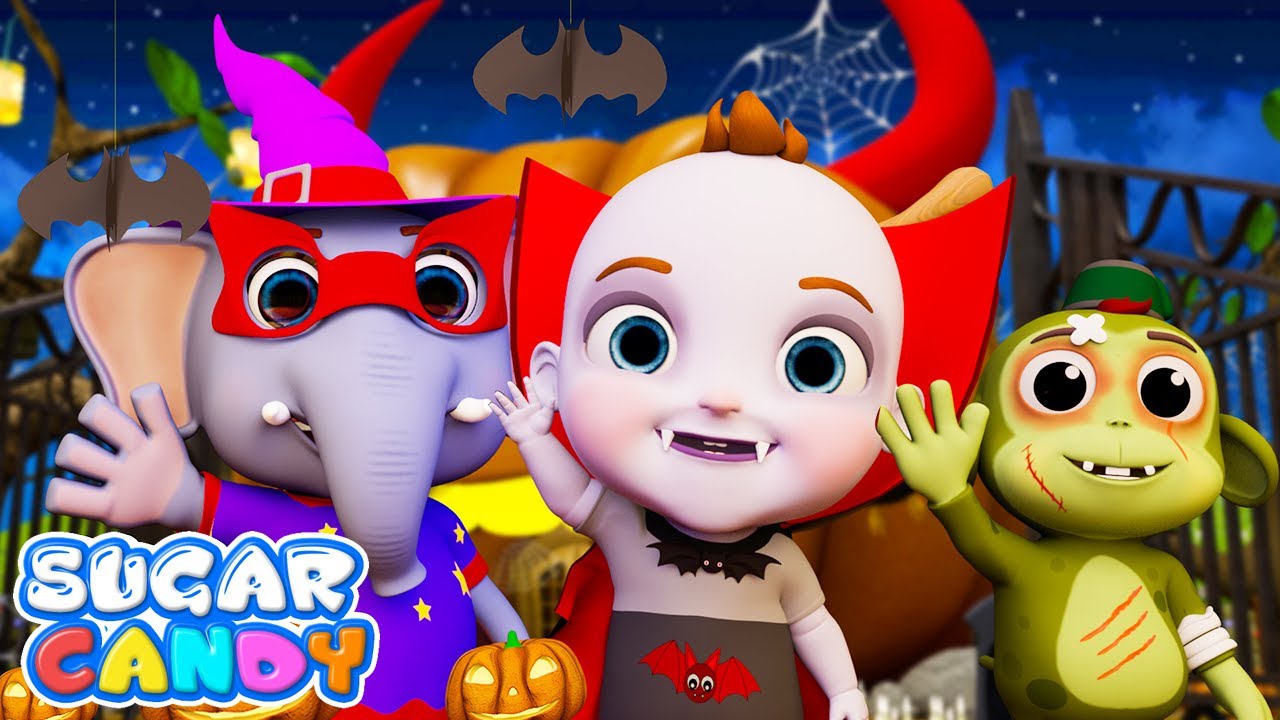 Halloween Songs for Kids | Halloween Night | SugarCandy Nursery Rhymes