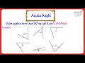 Types and Properties of Angles
