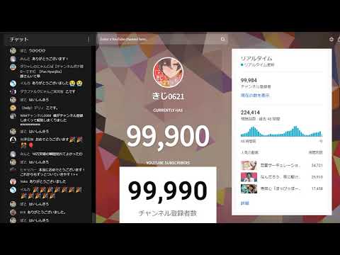【テスト配信】無言で10万人突破の瞬間を見るだけ