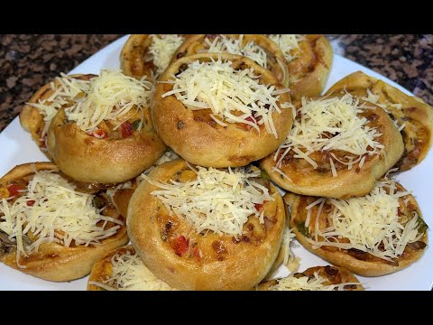أروع و أسهل بيتزا بشكل مختلف بدون مجهود في دقائق غير مكلفة و رائعة Pizza roulée