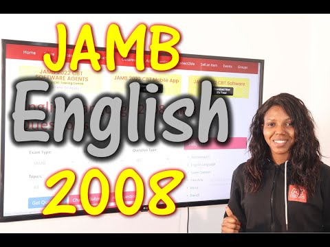 JAMB CBT English 2008 Past Questions 1 - 20