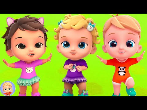 Five Little Babies Jumping On The Bed, Nursery Rhyme and Song for Kids