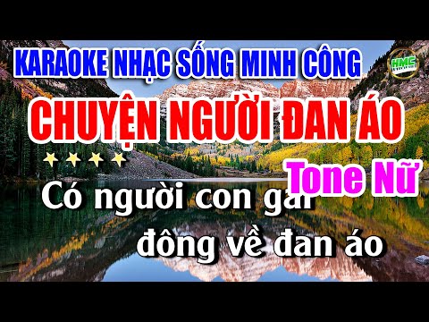 Karaoke Nhạc Sống Tone Nữ Dễ Hát | Nhạc Xưa Bolero Trữ Tình – CHUYỆN NGƯỜI ĐAN ÁO