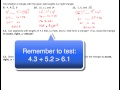 Triangle Properties and Exponential Functions