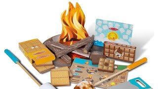 Melissa & Doug Let’s Explore Campfire S’Mores Play Set | Learn to Follow Directions | Toddler Videos