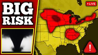 🔴 BREAKING TORNADO THREAT COVERAGE - Tornadoes Possible With LIVE Storm Chasers...