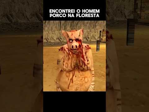 Encontrei o H0MEM P0RC0 na FLORESTA! 😱 #gtasanandreas #shorts #games