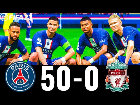 FIFA 23 - MESSI, RONALDO, MBAPPE, NEYMAR, ALL STARS | PSG 50-0 LIVERPOOL FC | UCL FINAL