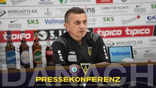 Pressekonferenz nach Erzgebirge Aue - Alemannia Aachen