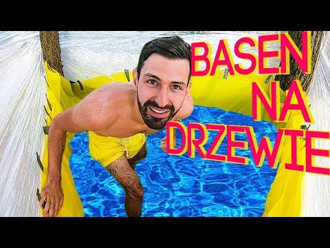 BASEN W DOMU Z FOLII NA DRZEWIE!!!