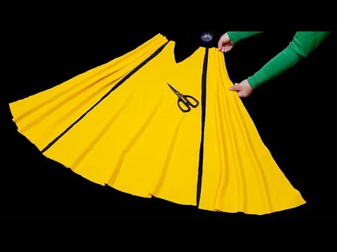 اسهل طريقه لخياطه فستان من اجمل الفساتين التي عرضت هذا العام