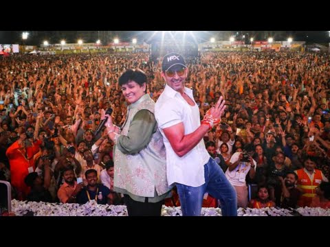 Hrithik Roshan's Garba Dance With Falguni pathak At Garba Event Mumbai | Vikram Vedha ||