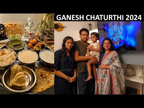 Ganesh Chaturthi Celebration Vlog 2024 - Easy No Onion No Garlic Veg Thali in 60 mins