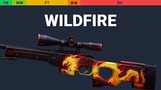 AWP Wildfire Wear Preview