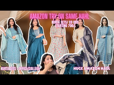 Amazon Kurta set haul Office/College |Big Amazon Sale haul || Cotton Co ord , kurta set ||must watch