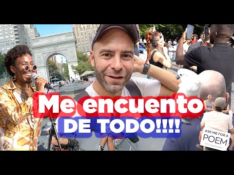 Locura Washington Square Park en Nueva York. Veo de todo. Guia New York MolaViaJAr