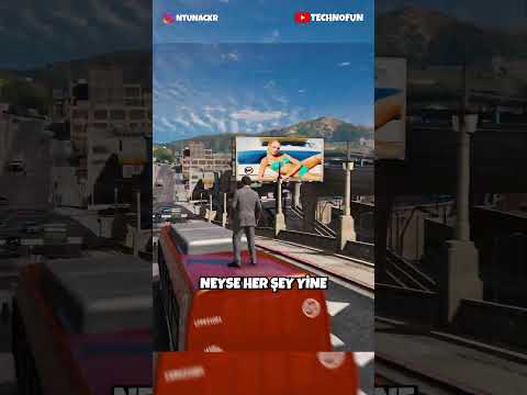 OTOBÜSÜ TAKİP ETTİM ÇOK GARİP ŞEYLER OLDU ! SAATLERCE OTOBÜS TAKIP !#SHORTS #gtavshorts #gta5shorts