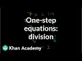 Solving Linear Equations of the Form ax = b