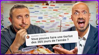 Tierlist des 365 jours de l’année (Dramas, Polémiques autour de Juillet et Août)