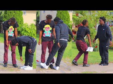 STEPPING ON BLACK AIR FORCE ONES IN THE HOOD