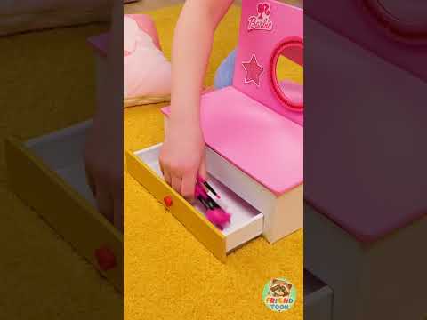 Let's make a Barbie Themed Makeup 💅 Box for Kids 🩷 #barbie #diyforkids #kidsvideo