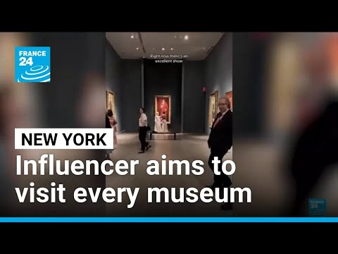 YouTube video thumbnail: Influencer Takes on Challenge to Visit Every NYC Museum