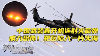 震撼画面！武直-10打出高抛弹道 实现闪电式狙杀！武直-10光电探测器首次近距离展示：用激光引导导弹！实拍武直-10连射火箭弹 威力恐怖 靶区陷入一片火海！「军武零距离」20250811 | 军迷天下
