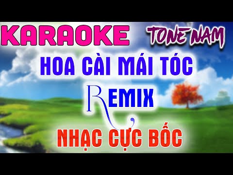 HOA CÀI MÁI TÓC KARAOKE REMIX – TONE NAM – KARAOKE CỰC BỐC – BASS CỰC CĂNG – BEAT CHẤT