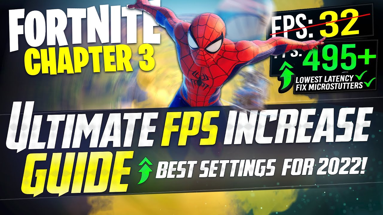 FORTNITE CHAPTER 3: Dramatically increase performance / FPS with any setup! BEST SETTINGS 2022 - Panjno