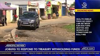 YouTube video thumbnail: Joburg to Respond to Treasury Withholding Funds