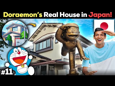 Staying in Doraemon's Real House & Village in Japan | Takaoka Anime Village 🇯🇵