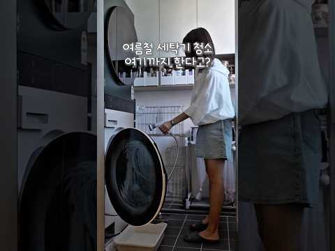 여름철 세탁기 청소 여기까지 한다고? #shorts #살림브이로그 #여름 #세탁기청소 #청소