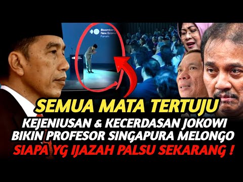 MENDUNIA ! PIDATO BERKELAS JOKOWI BIKIN PROFESOR SINGAPURA MELONGO ! ROY SURYO CS AUTO PLONGA PLONGO