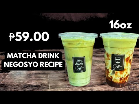 MATCHA DRINK NEGOSYO RECIPE| HOW TO MAKE PANG NEGOSYO MATCHA DRINK