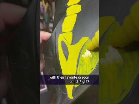 I Painted a Dragon on My Son's Welding Helmet