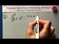 Exponent Basics: Multiplying and Dividing Monomials