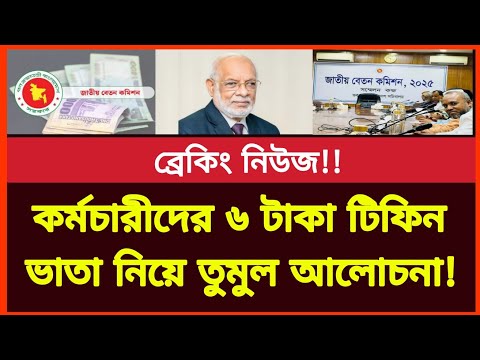 সরকারি কর্মচারীদের ৬ টাকা টিফিন ভাতা নিয়ে তুমুল আলোচনা! নতুন পে-স্কেল ২০২৫ | Pay scale news 2025