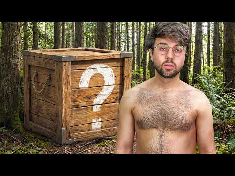 24 Stunden im Wald, NUR mit einer Survival Mystery Box