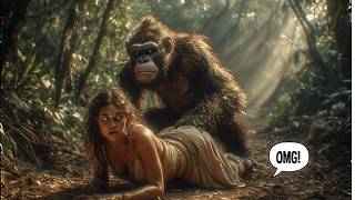 Life 3 Million Years Ago - Primitive Man vs Sabertooth Tiger - Prehistoric Survival