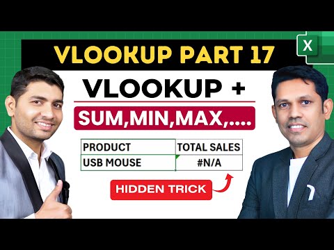 VLOOKUP with SUM, MIN, and MAX: Step-by-Step Tutorial