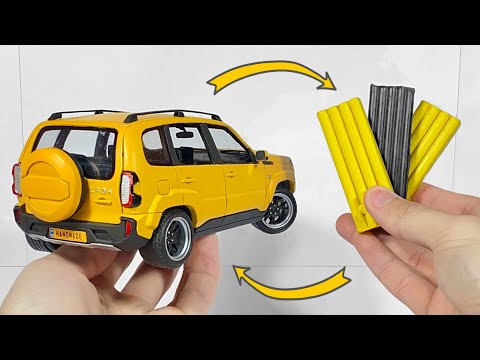 Превращение пластилина в машину, Niva Travel, 98 часов работы за 15 минут