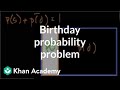 Birthday Problem Probability Concepts