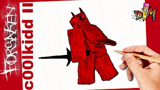 Como Dibujar a c00lkidd Milestone II | ROBLOX FORSAKEN | paso a paso | how to draw coolkidd
